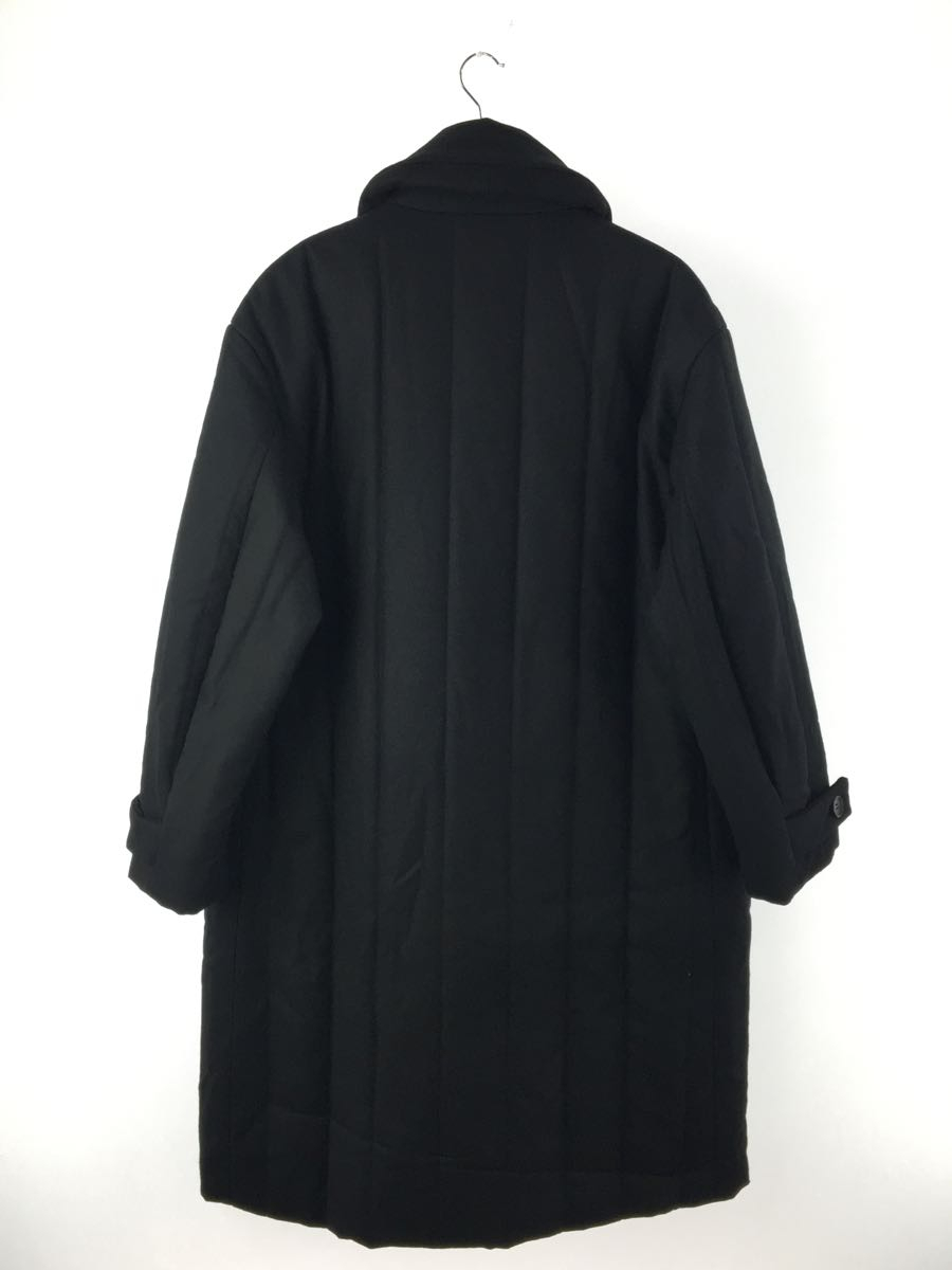 肌触りがいい MATSUFUJI/Wool Stripe Quilted Double Breasted Coat/3