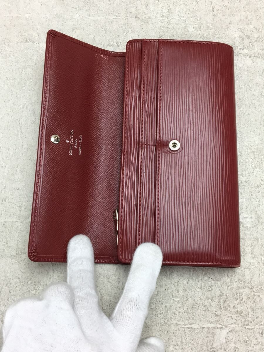 LOUIS VUITTON◆ポシェット・ポルト・モネクレディ_エピ_RED/レザー/RED_画像4