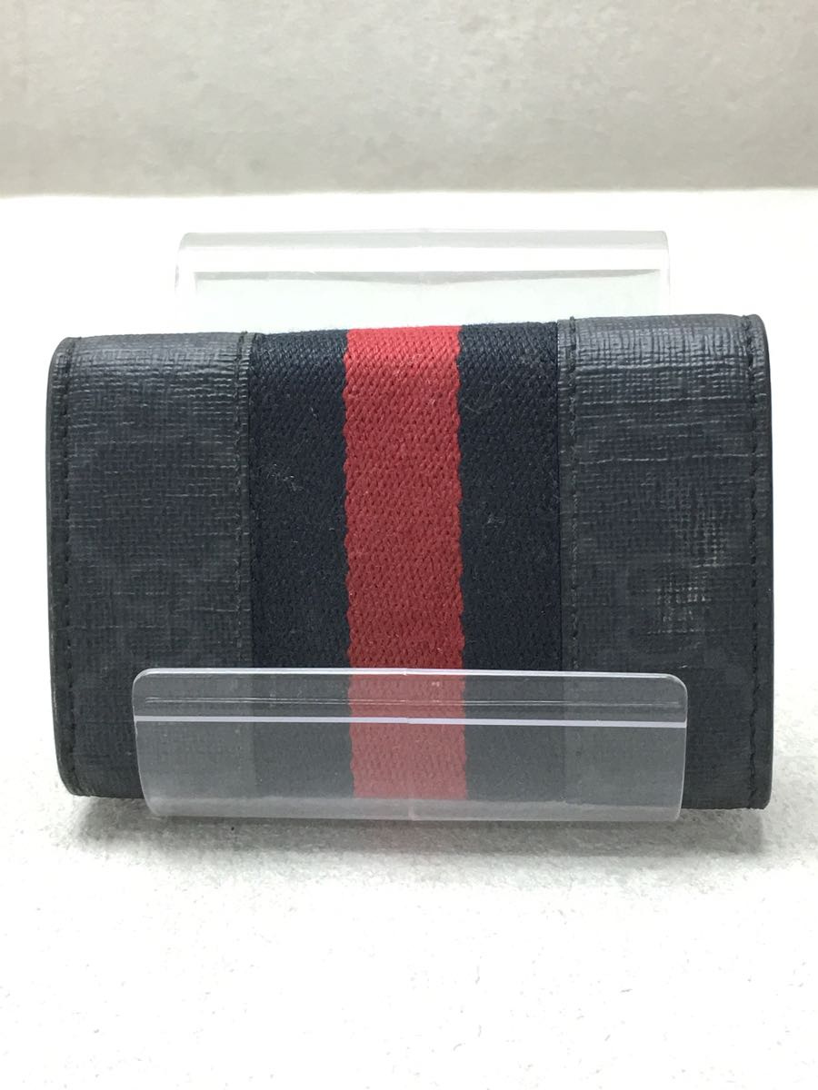 GUCCI* key case /PVC/NVY/ monogram / lady's 