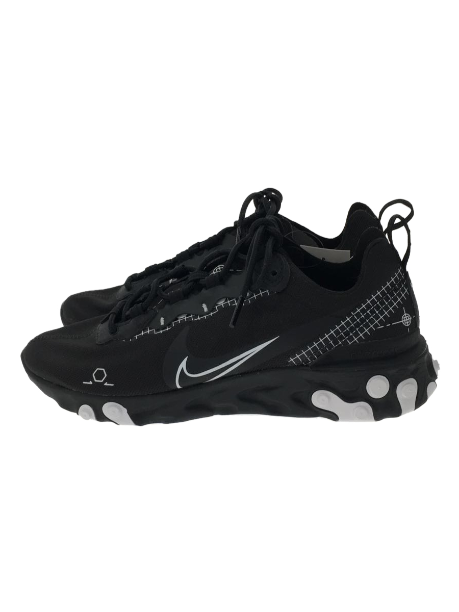 NIKE◆CU3009-001/REACT ELEMENT 55/リアクト エレメント/ローカットスニーカー/26cm/BLK