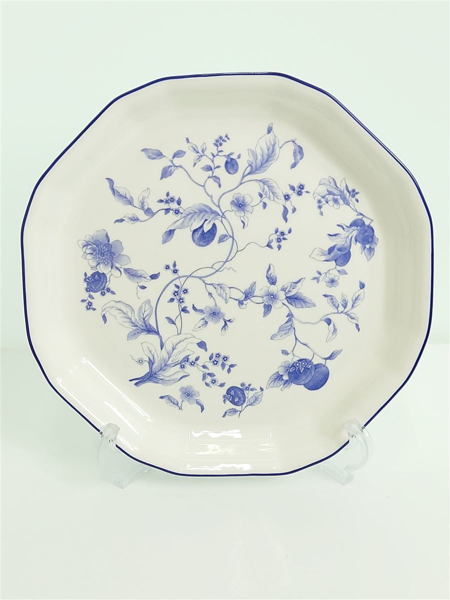 WEDGWOOD◆プレート/WHT/BLUE PLUM