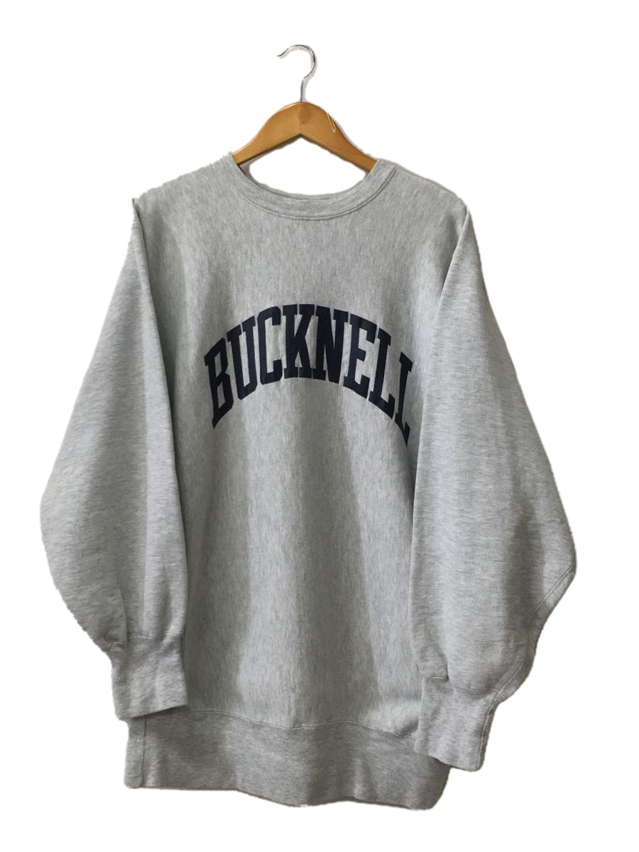 Champion◆REVERSE WEAVE/90s/BUCKNELL/USA製/スウェット/XXL/コットン/GRY