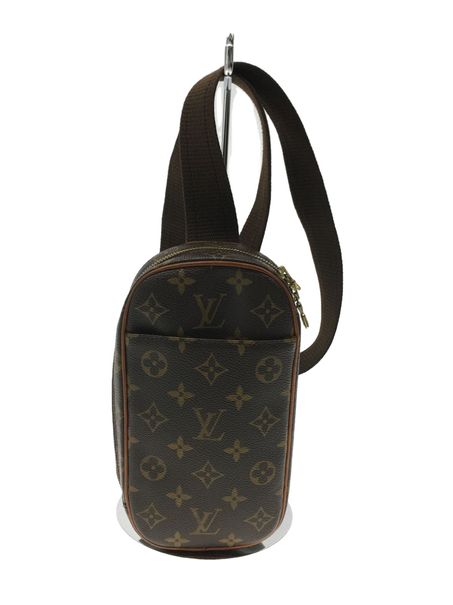 LOUIS VUITTON◇ポシェット・ガンジュ_モノグラムキャンバス/PVC/BRW