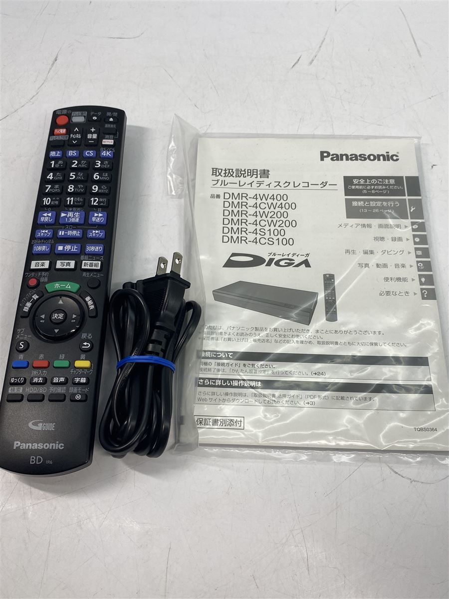 超安い品質 Panasonic◇ブルーレイレコーダー DMR-4CS100/パナソニック