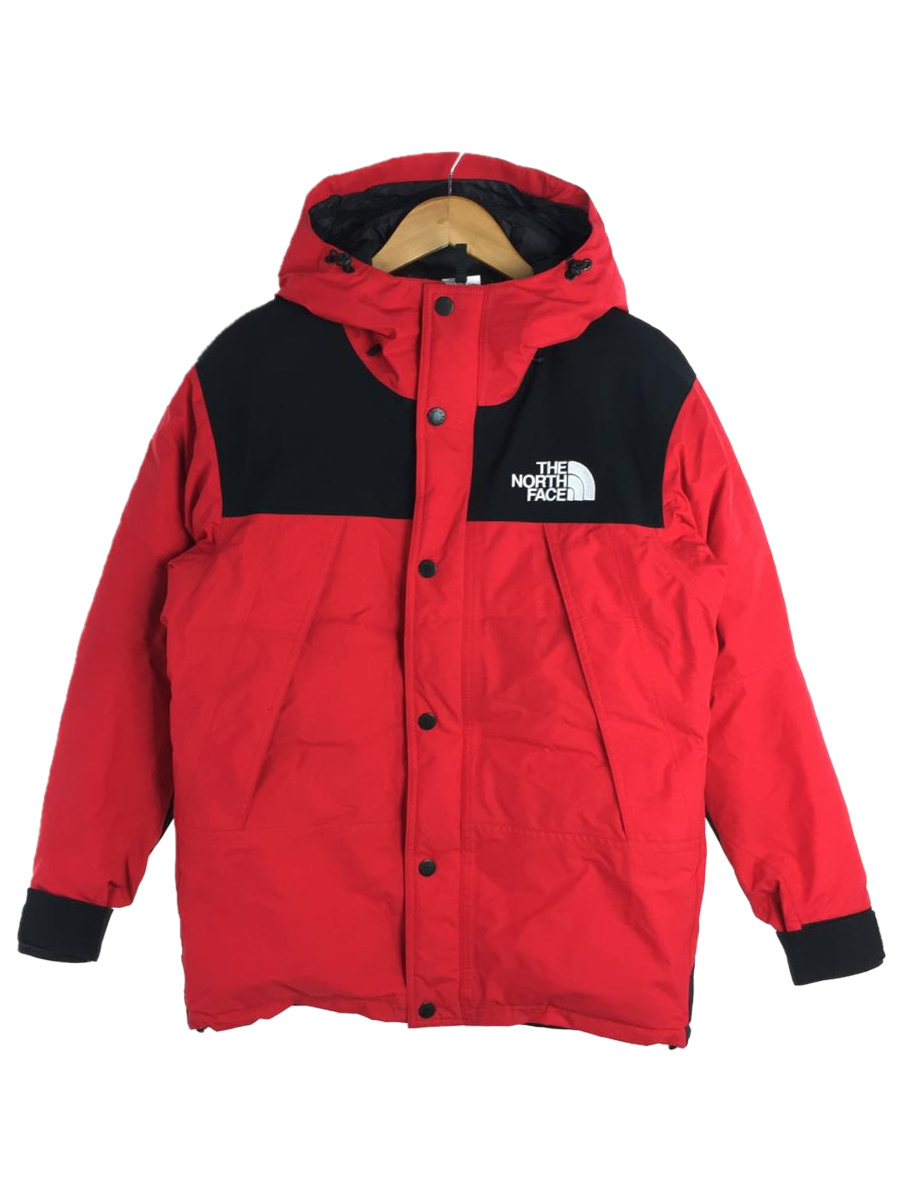 THE NORTH FACE◆MOUNTAIN DOWN JACKET_マウンテンダウンジャケット/S/ナイロン/RED/無地