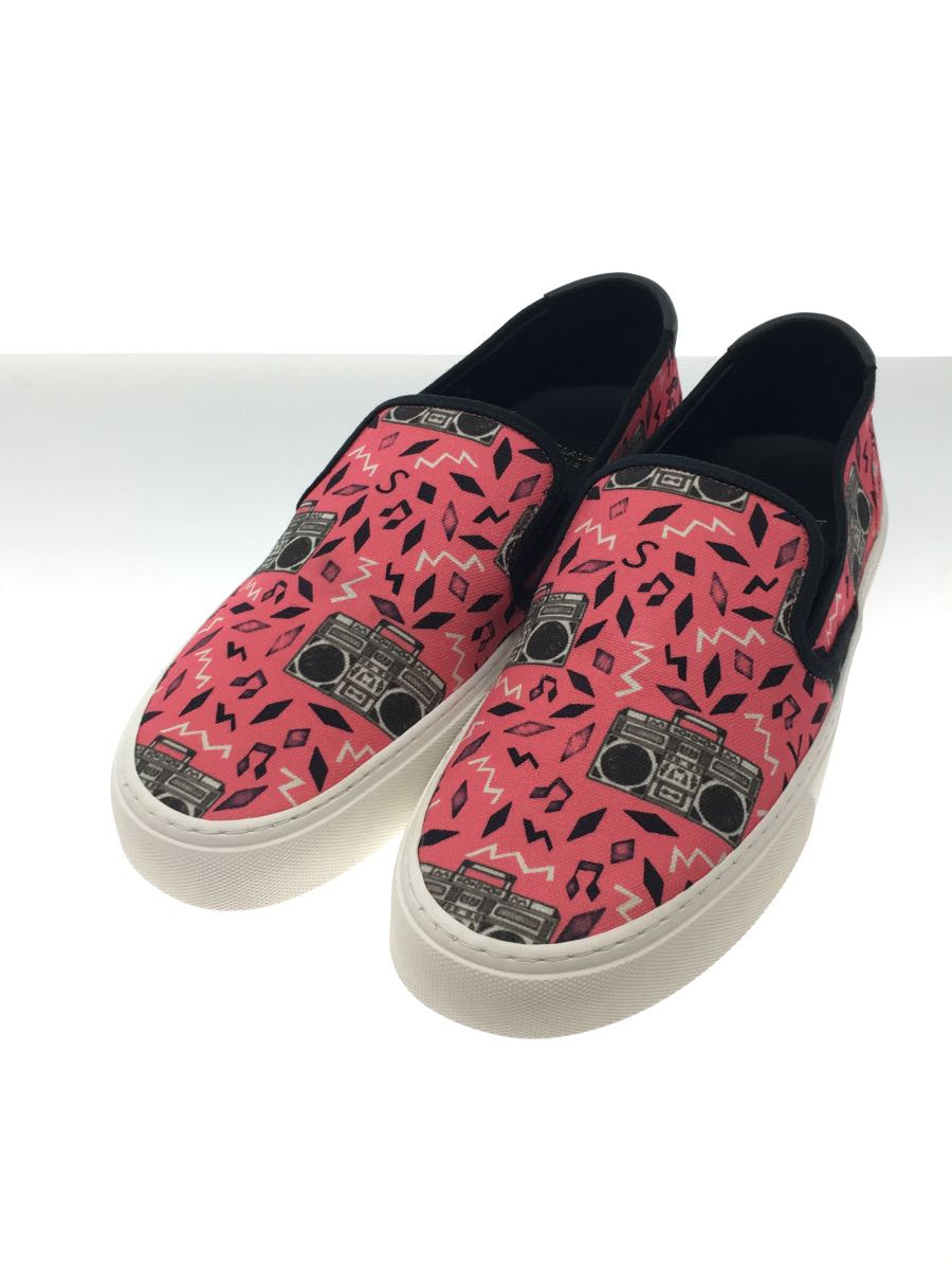 SAINT LAURENT◆Venice Slip On Radio Print Sneaker/43/PNK/585742 1GT10_画像2