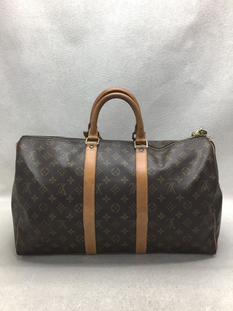 LOUIS VUITTON◆キーポル45/モノグラム/ビニール/ブラウン/M41428_画像4