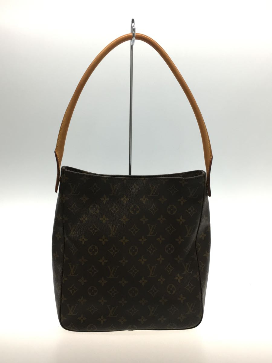 LOUIS VUITTON◆ルーピング_モノグラムキャンバス/PVC/BRW