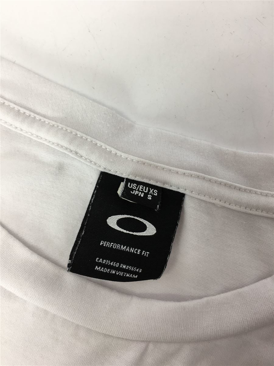 OAKLEY◆Tシャツ/S/コットン/WHT/プリント_画像3