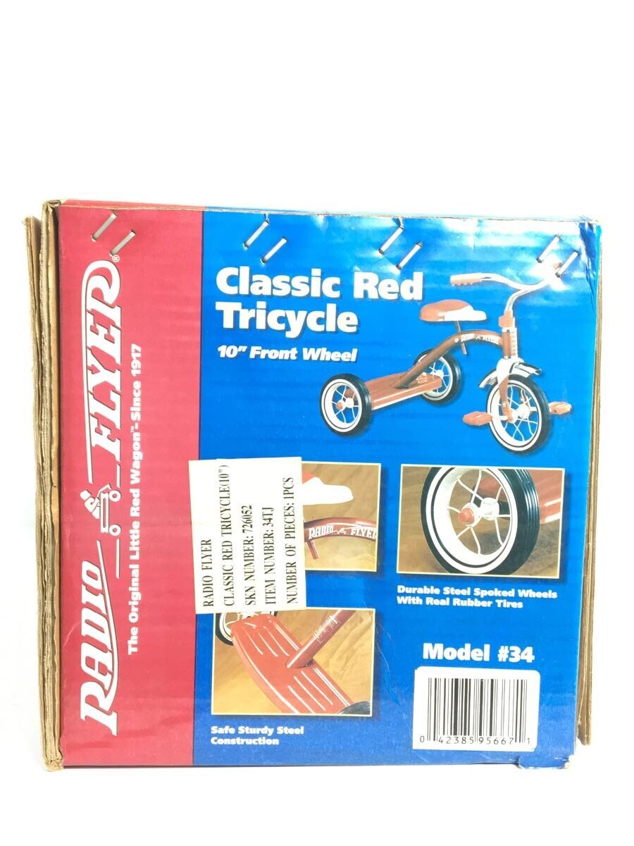 Radio Flyer◆キッズ乗り物/RED/Classic Red Tricycle_画像4