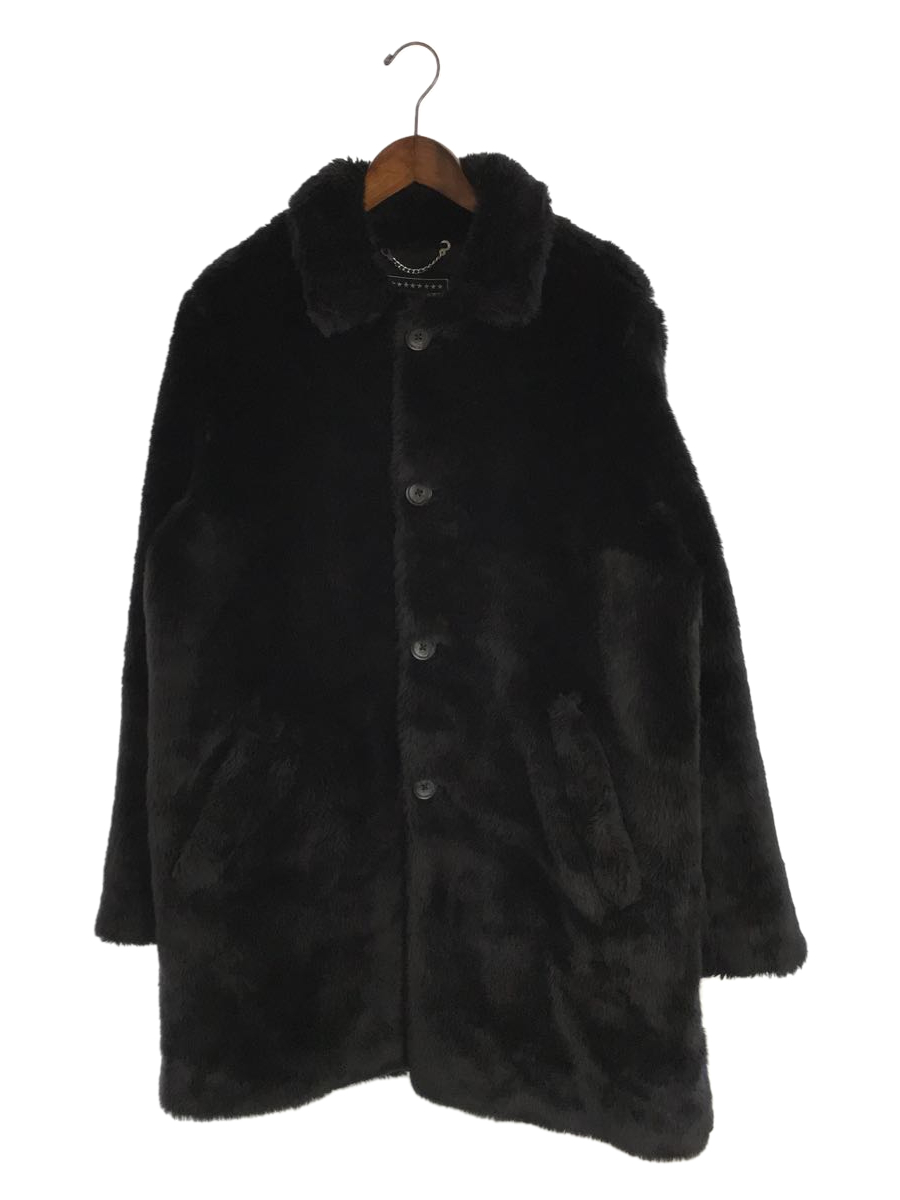 Supreme◆17AW/×hysteric glamour/Fuck You Faux Fur Coat/コート/M/BLK
