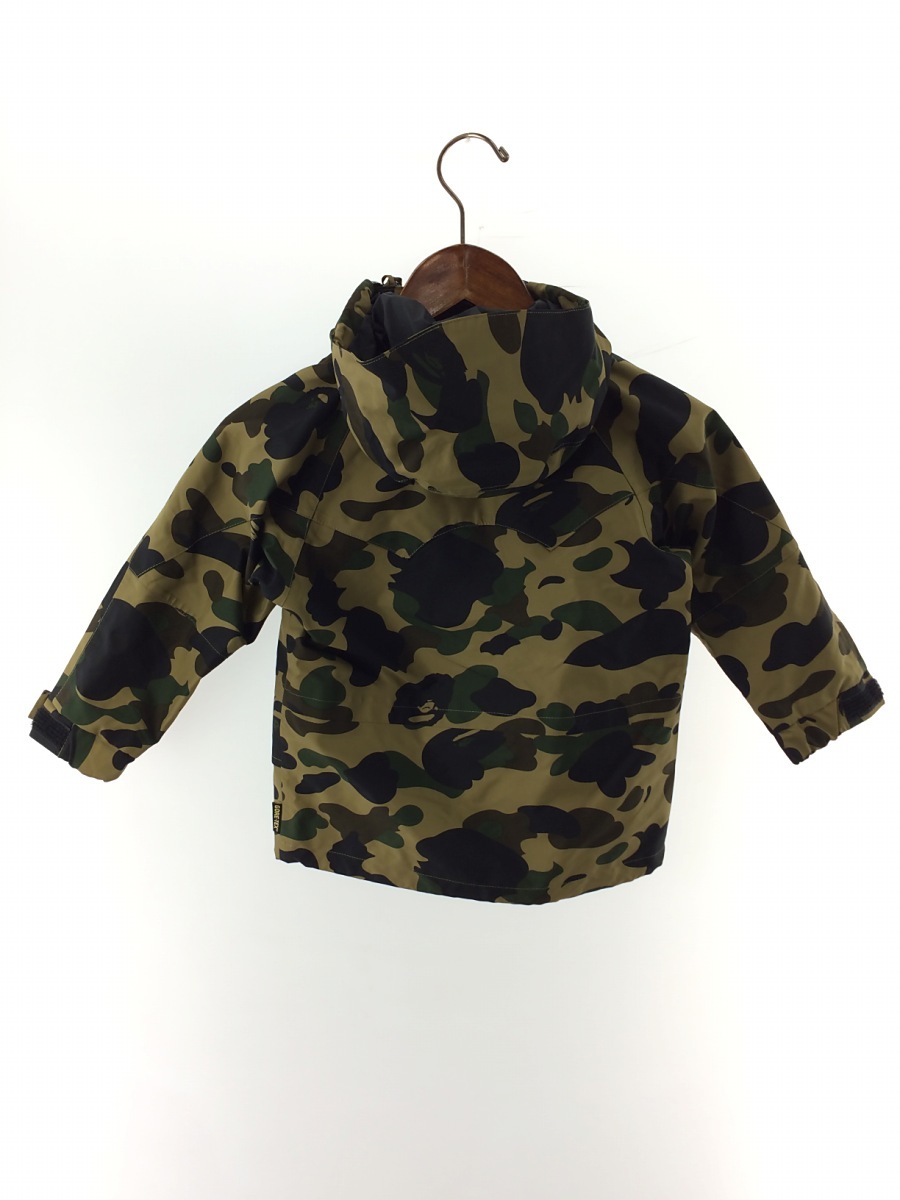 BAPE KIDS◇ナイロンジャケット 100cm ナイロン GRN カモフラ GORE-TEX