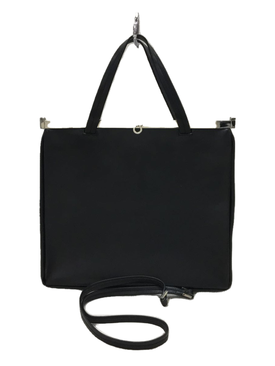 Salvatore Ferragamo◇ハンドバッグ/-/BLK-