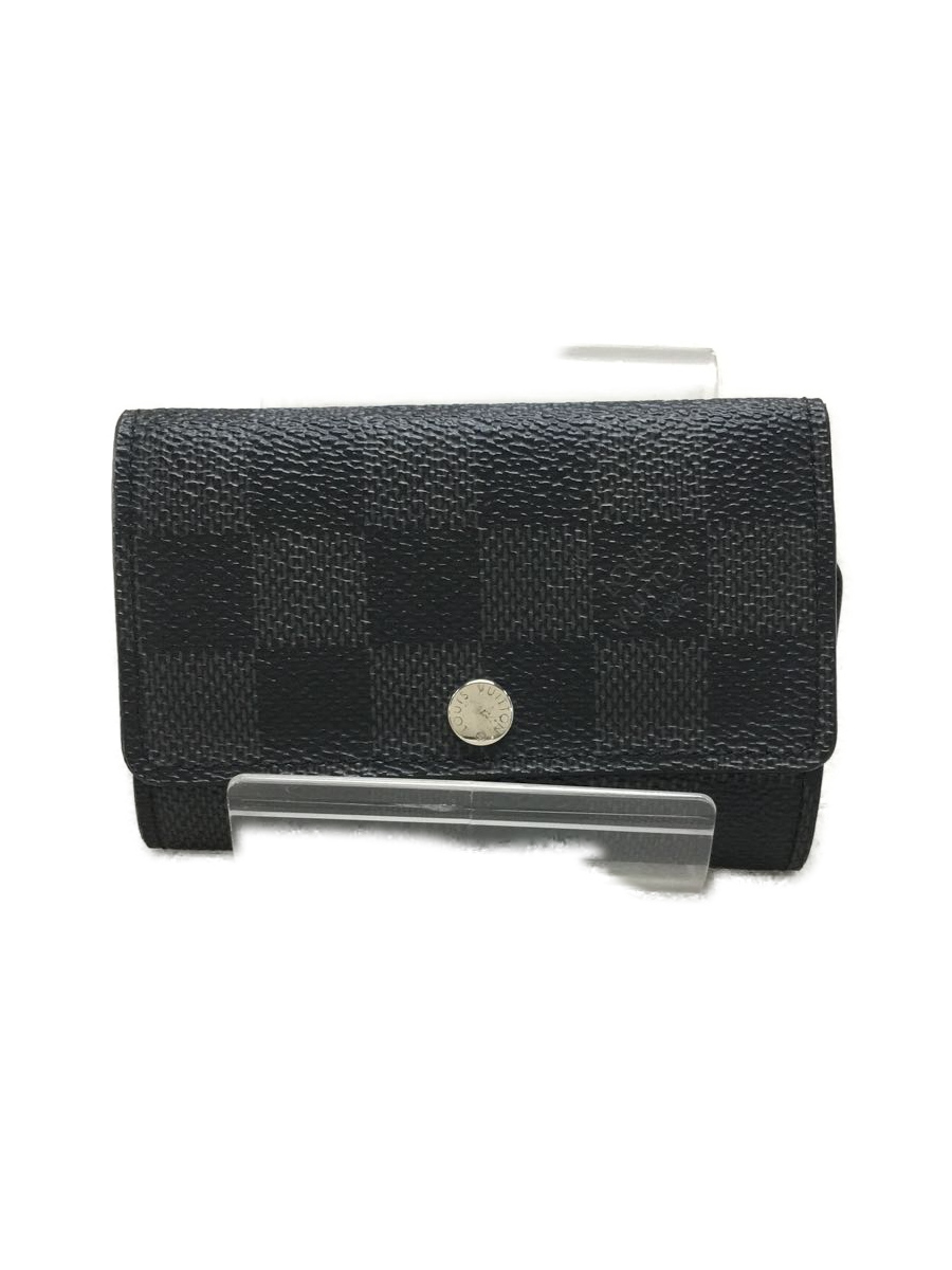 LOUIS VUITTON◆ミュルティクレ6_ダミエグラフィット/ブラック/N62662/※イニシャル入り