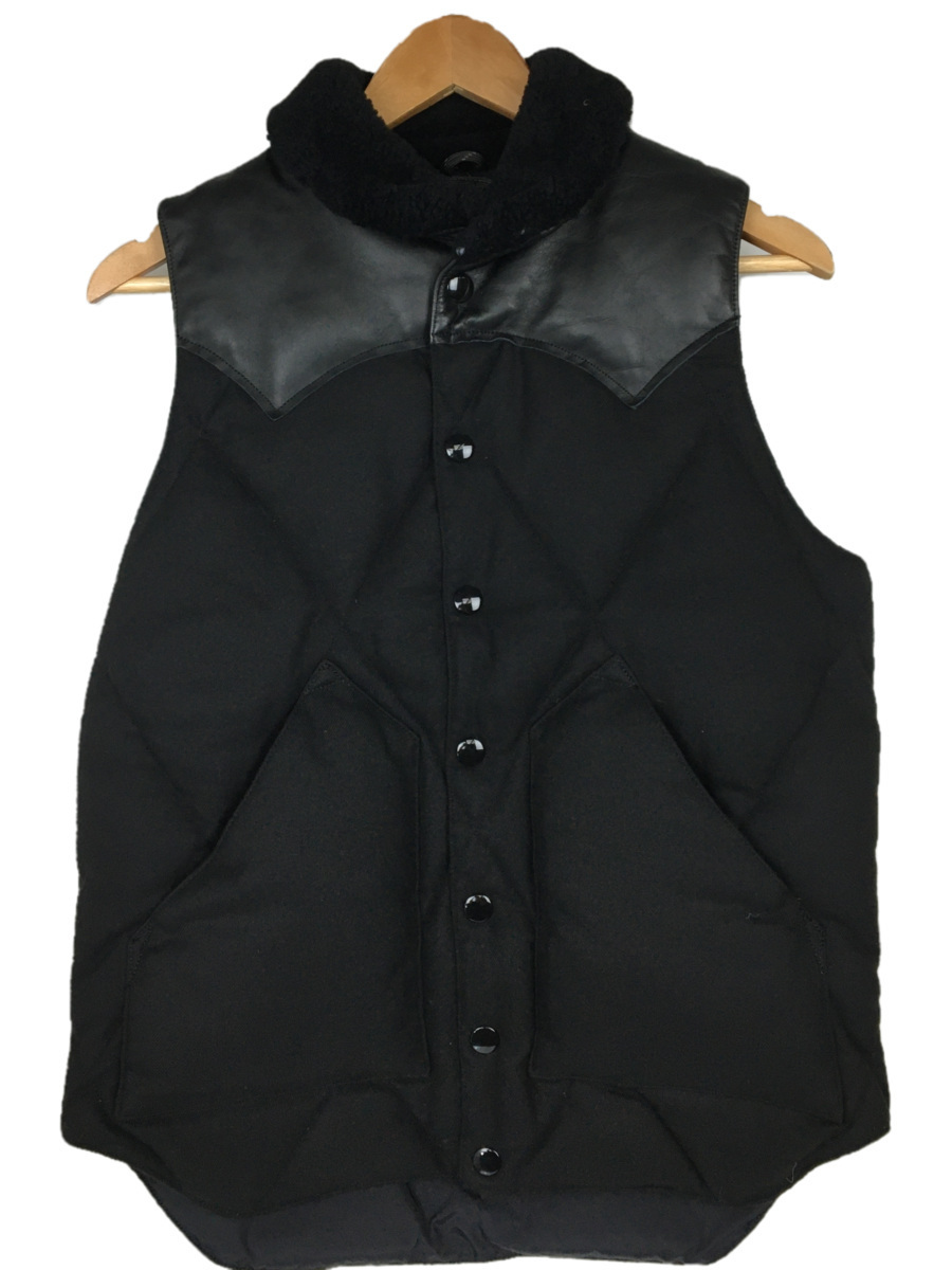 送料0円】 AKM◇ダウンベスト/S/CHRISTY VEST/ポリエステル/BLK/毛玉