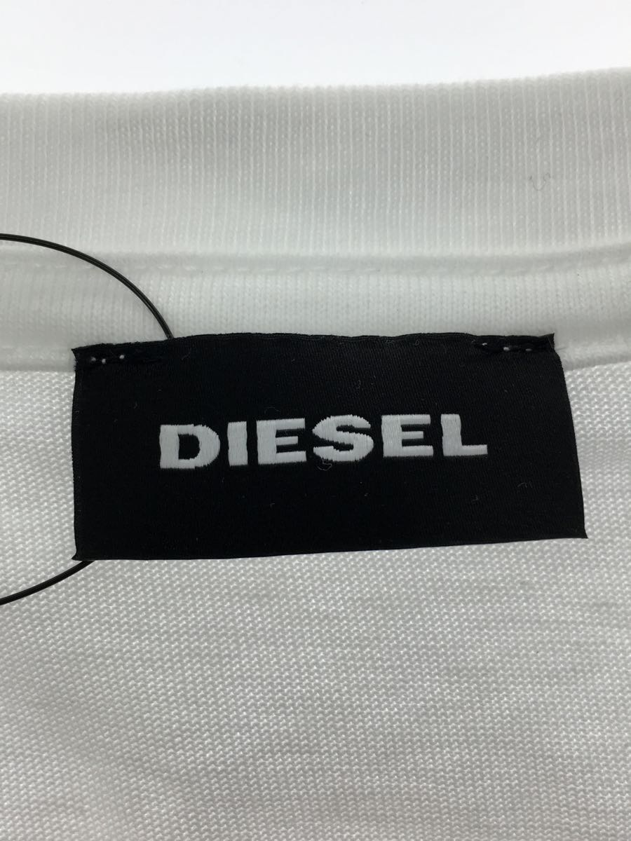 DIESEL◆Tシャツ/XS/コットン/WHT_画像3