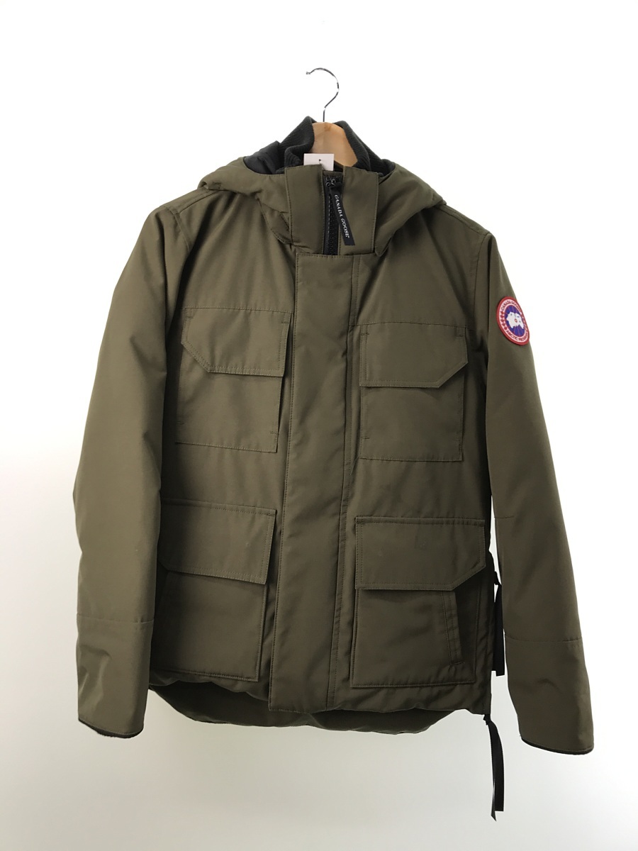 CANADA GOOSE◇ダウンジャケット/4550M/XS/ナイロン/KHK/無地/シミ汚れ
