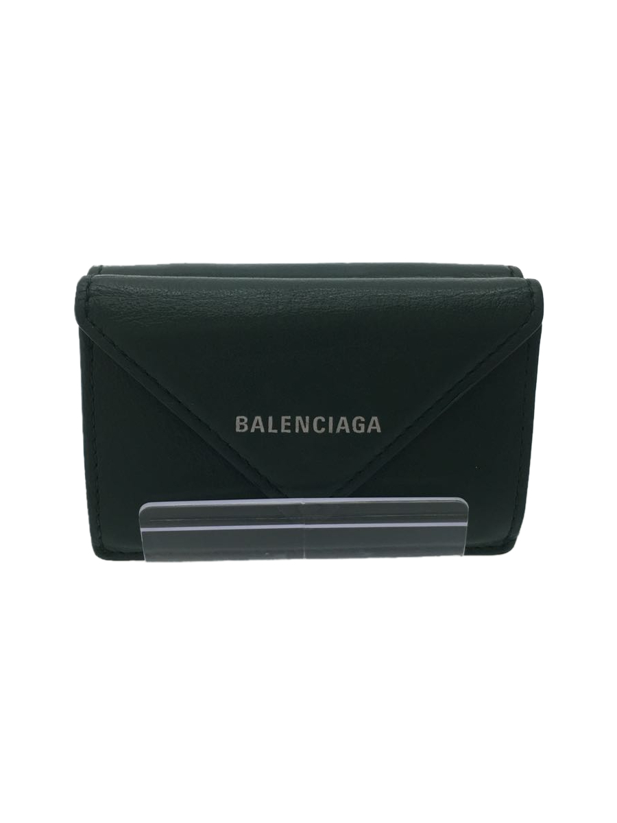 ランキングや新製品 BALENCIAGA◇バレンシアガ/3つ折り財布/レザー