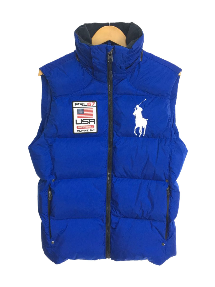 メール便無料】 POLO RALPH LAUREN◇ダウンベスト/S/ナイロン/BLU