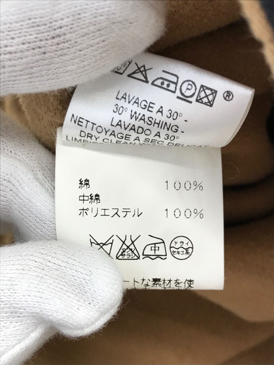 HERMES◇キルティングベスト/38/コットン/NVY/フランス製/斜めジップ/H