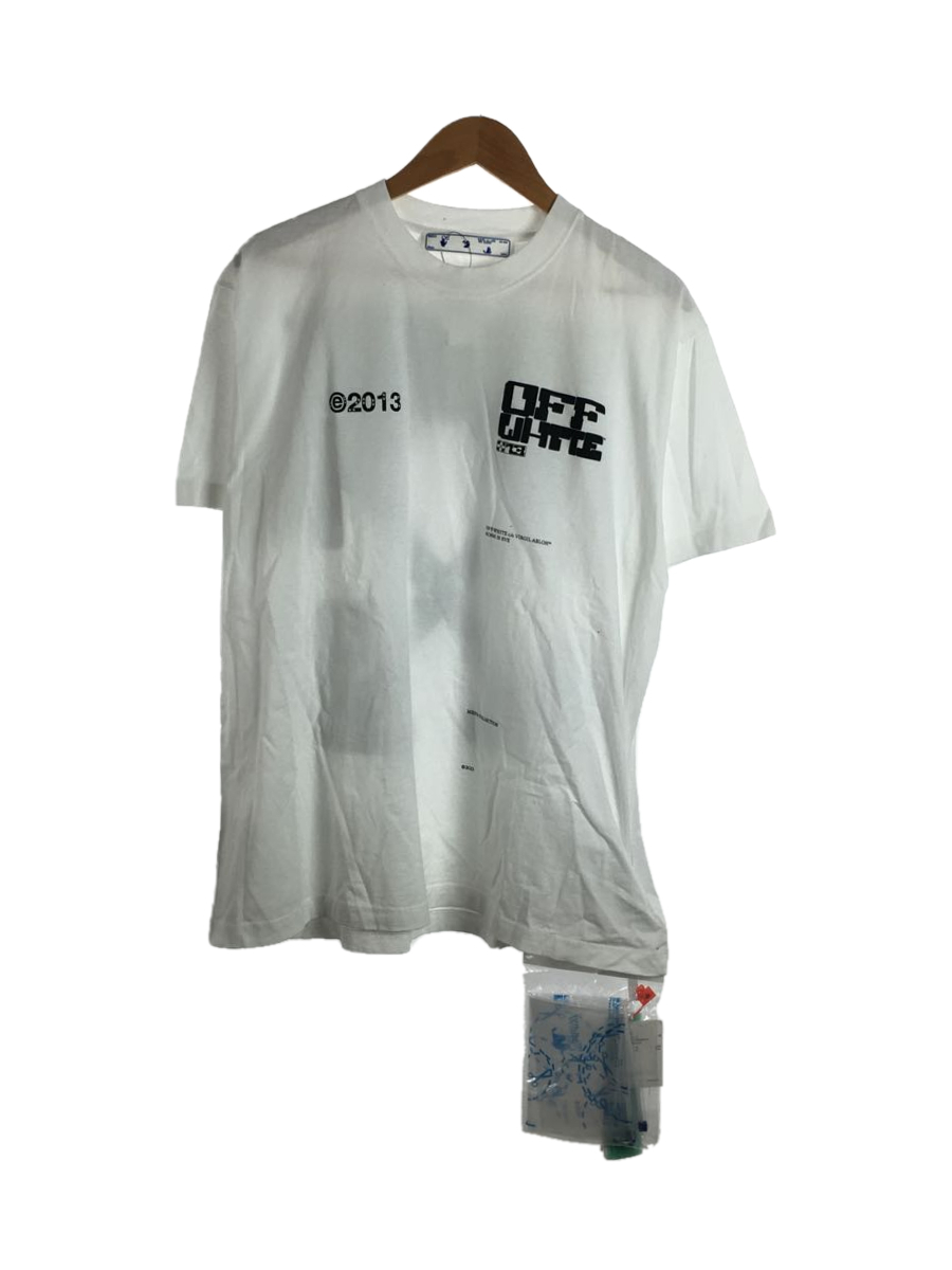OFF-WHITE◆Tech MarkerTシャツ/半袖/XS/コットン/WHT/ホワイト/21SS/ポルトガル製