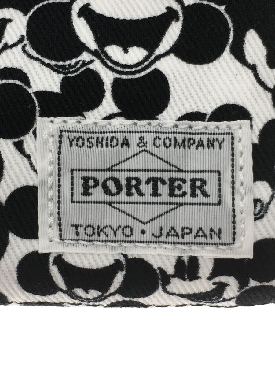 PORTER◆×Disney×BEAMAS/2つ折り財布/コットン/WHT/総柄/メンズ_画像3