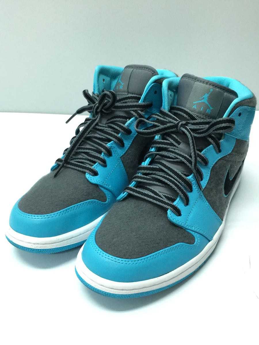 NIKE◆AIR JORDAN 1 MID/エアジョーダンミッド/ブルー/633206-405/28.5cm/BLU_画像2