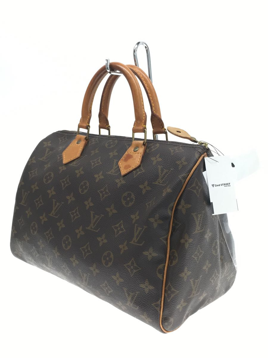 LOUIS VUITTON◆ハンドバッグ/レザー/BRW/総柄/スピーーディ30_画像2