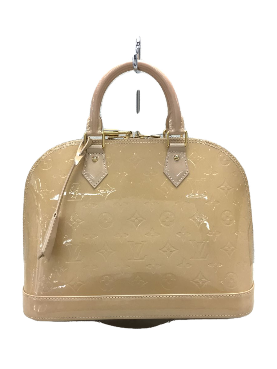 LOUIS VUITTON◇アルマPM_モノグラム・ヴェルニ_BEG/エナメル/BEG/総柄
