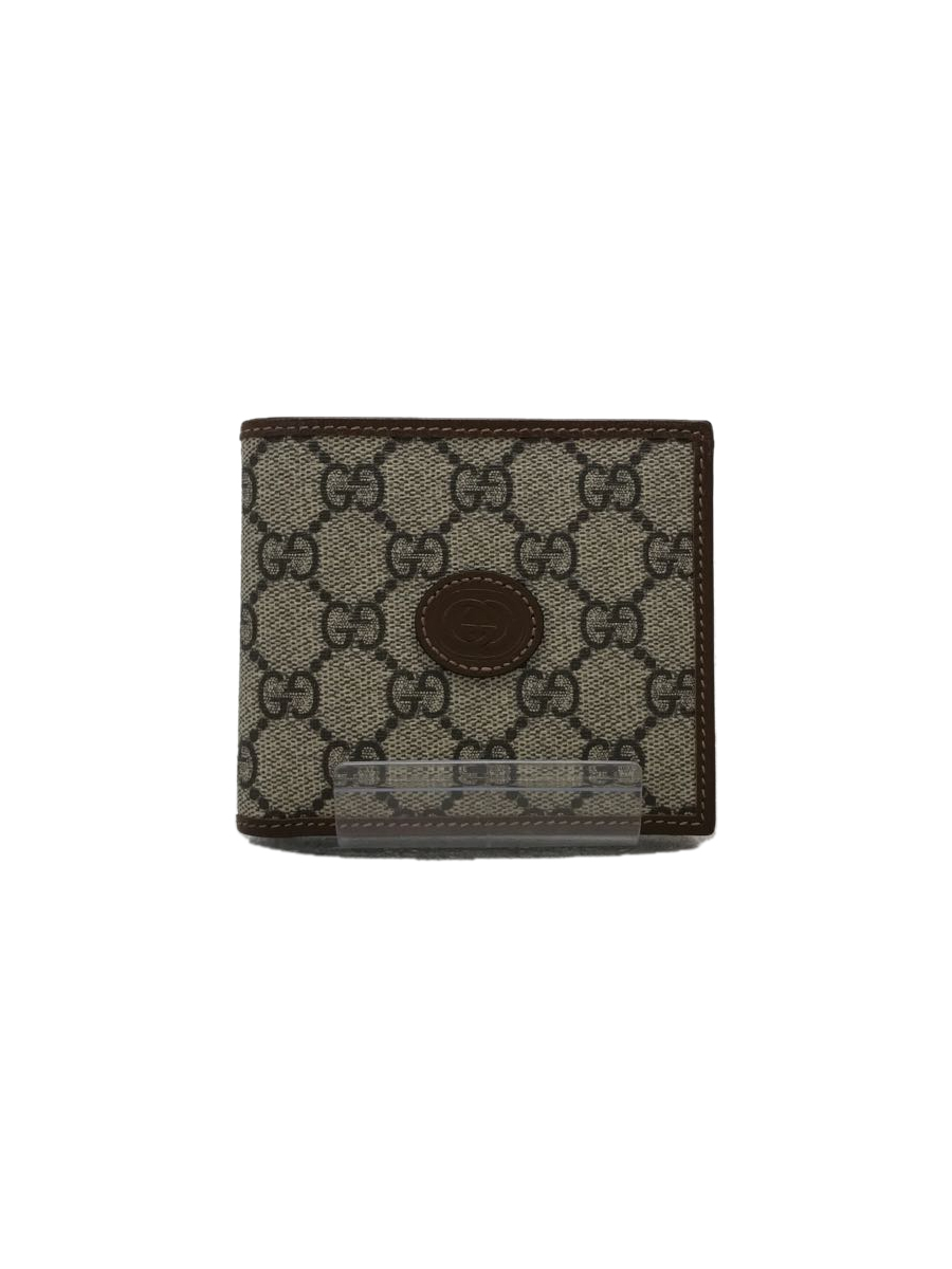 GUCCI◇インターロッキングG/コインウォレット/673000/2つ折り財布/PVC