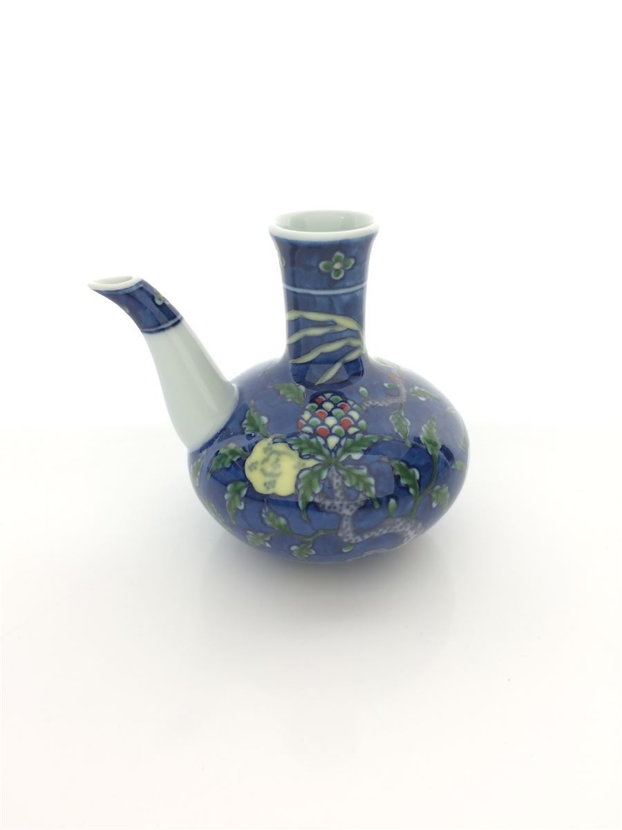新着商品 源右衛門窯◇染錦古代花鳥 酒器/二口燗瓶/徳利 徳利