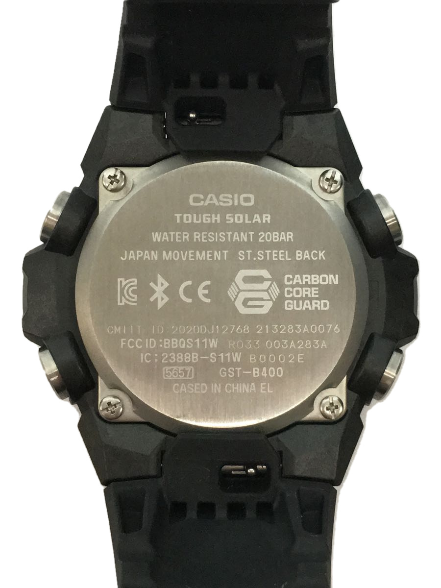CASIO◆GST-B400/ソーラー腕時計・G-SHOCK/デジタル/BLK/Bluetooth対応_画像3