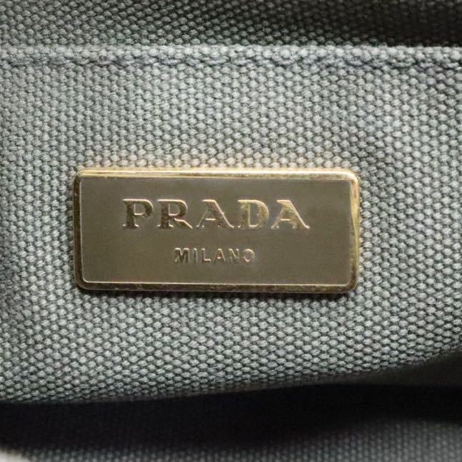 美品】PRADA プラダ カナパ S ビジュー スタッズ ハンドバッグ ロゴ