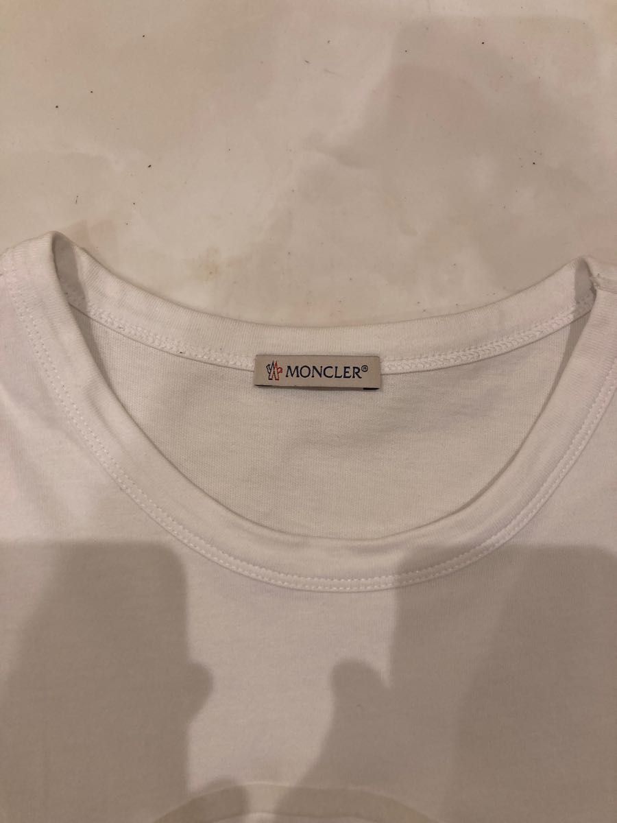 帯電防止処理加工 モンクレール センターロゴ Tシャツ サイズM MONCLER