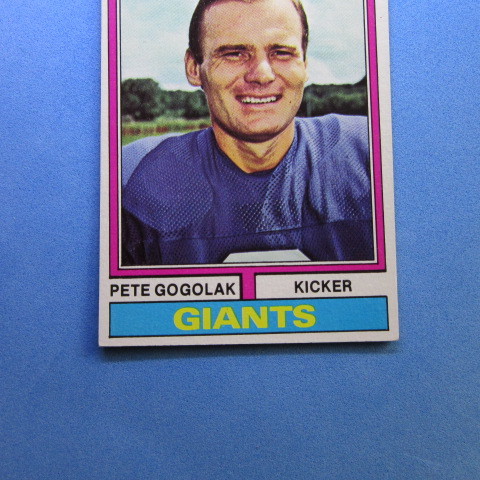 1974 Topps Football #310 Pete Gogolakの画像4