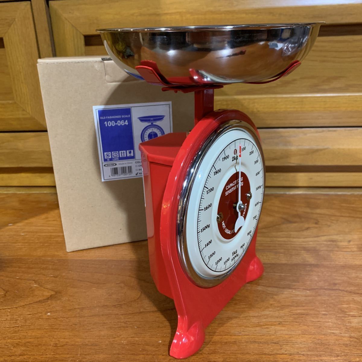 [23030302HT]dulton/ Dulton /100-064RD/2kg/ kitchen scale /SCALE/ Old fashion do scale / american Vintage style / new goods 