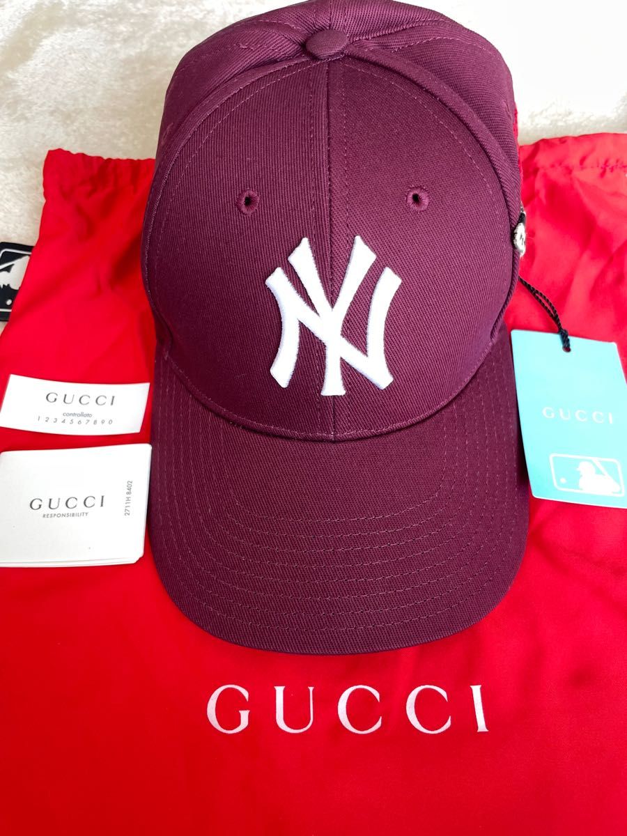 GUCCI グッチ NY Yankees キャップ|PayPayフリマ