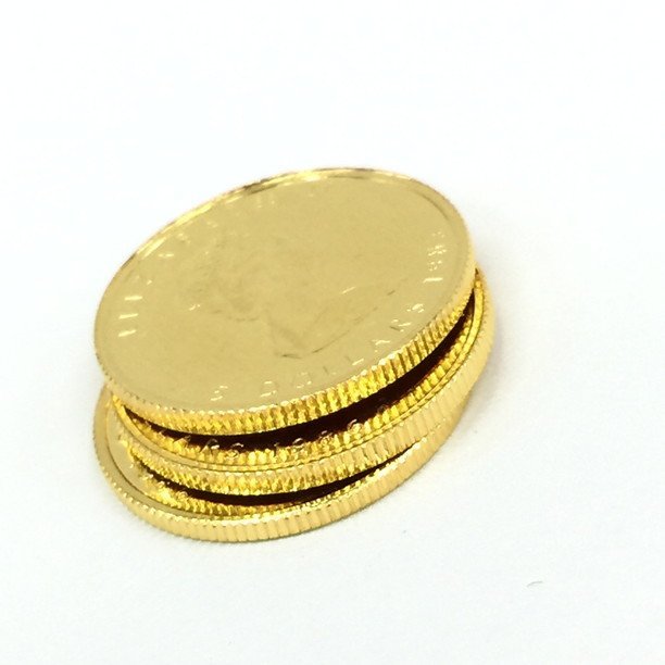 BCAF2013 1985年 / 1986年x2 カナダ メイプルリーフ金貨 5ドル