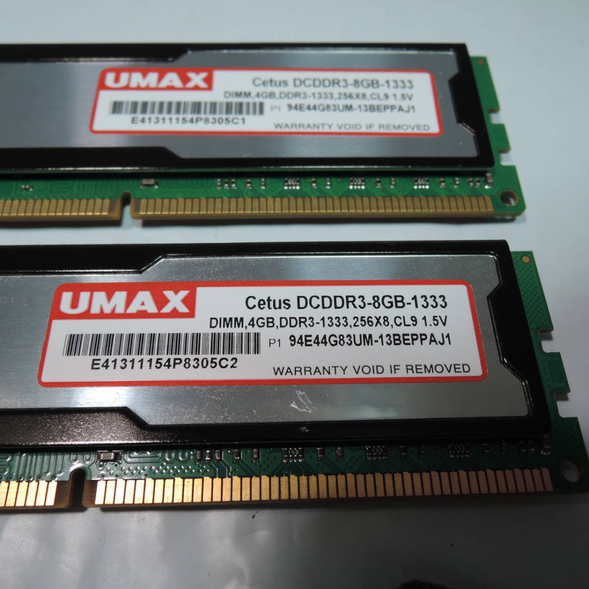 UMAX DDR3 PC3-10600 8GB（4GB×2枚）Cetus DCDDR3-8GB-1333_画像2