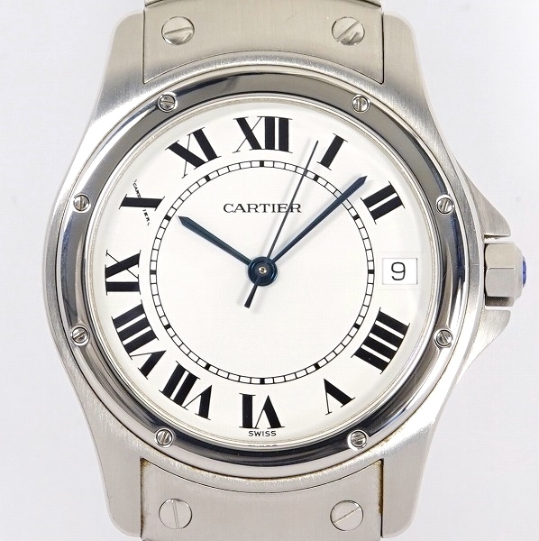 Cartier カルティエ サントス クーガー LM デイト W20026K1 メンズ