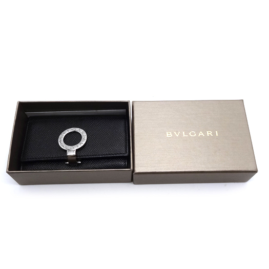 ブルガリ ロゴクリップ 6連キーケース レザー ブラック 黒 30422 BVLGARI 横浜BLANC_画像8