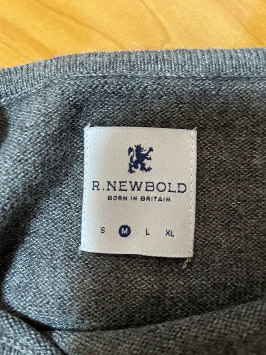 Ｒ.NEWBOLD！ワンポイント薄手ニット　メンズM