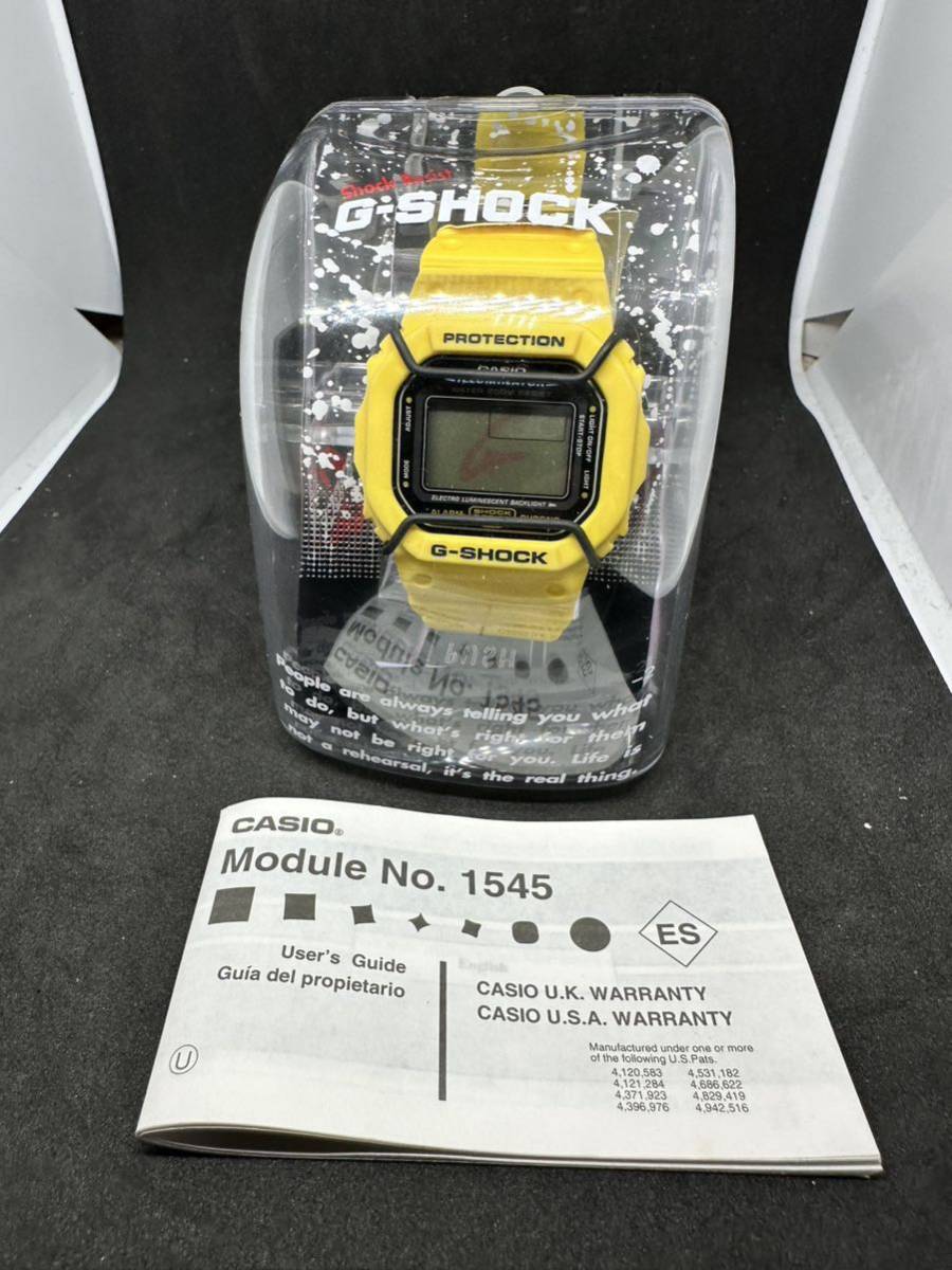 デッドストック CASIO G-SHOCK DW-5600ED-9V 1545 イエロー スピード 海外モデル 未使用品_画像6