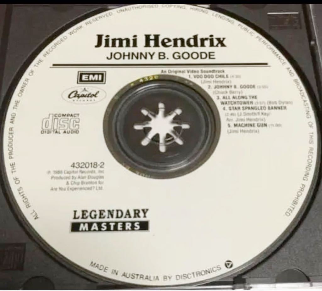 Jimi Hendrix / ジミ・ヘンドリックス / JOHNNY B. GOODE - SOUNDTRACK