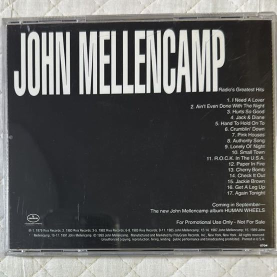 レア！JOHN MELLENCAMP / RADIO'S GREATEST HITS