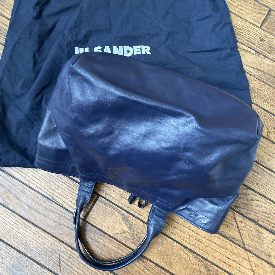 JIL SANDER NAVY(ジル サンダー ネイビー)レザー トートバッグ JIL SANDER NAVY(ジル サンダー ネイビー)レザー トートバッグ