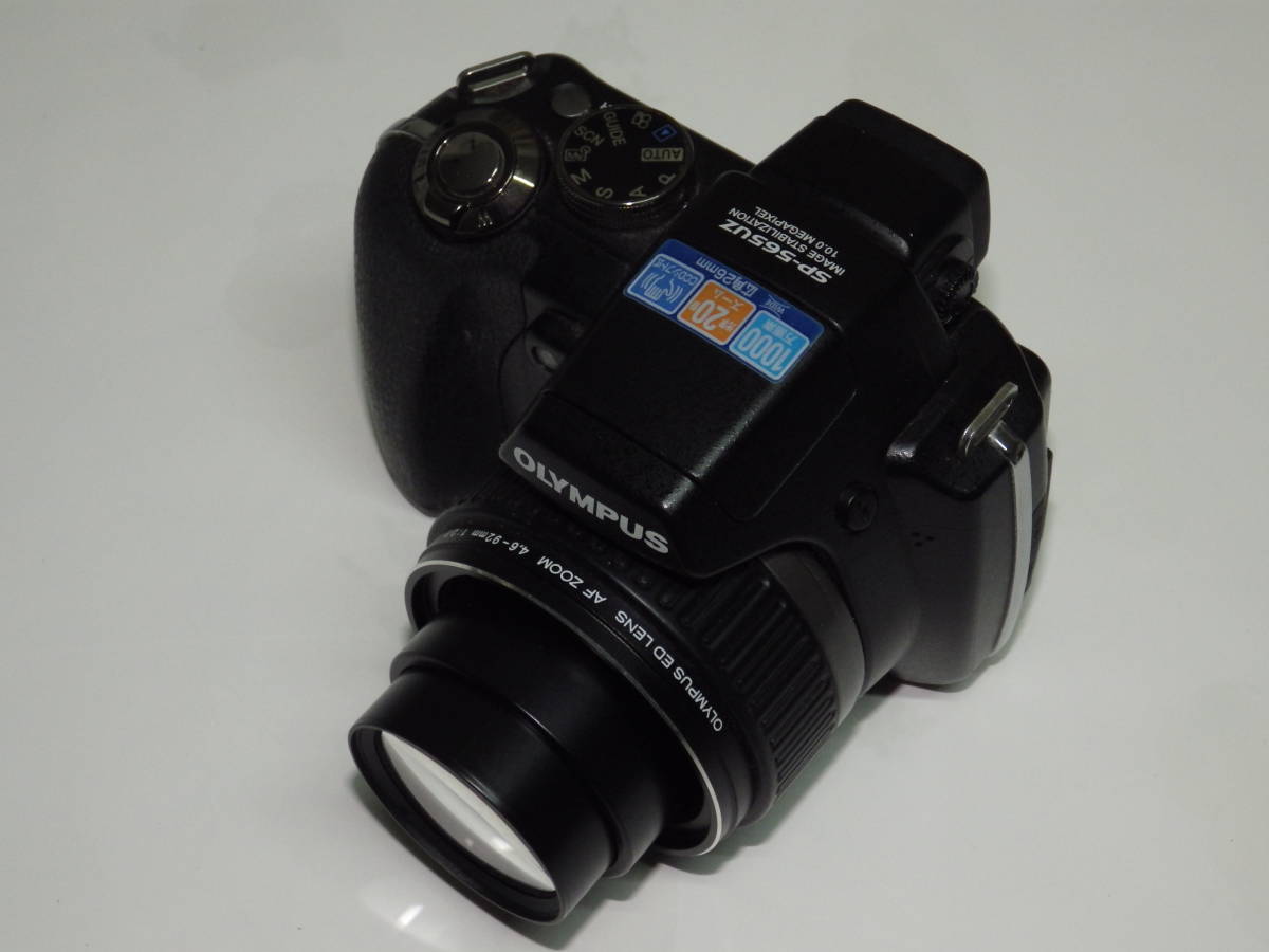 ■中古美品オリンパス SP-565UZ 黒◆動作確認済◆単三電池対応◆デジタル5倍光学20倍ズーム◆高速連写10コマ/秒◆野鳥モード■_画像1