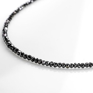 キラキラ輝く極上の一品・ブラックダイヤモンドネックレス・10カラットAAA・ホワイトゴールド・品質保証書・ジュエリーケース付の画像3