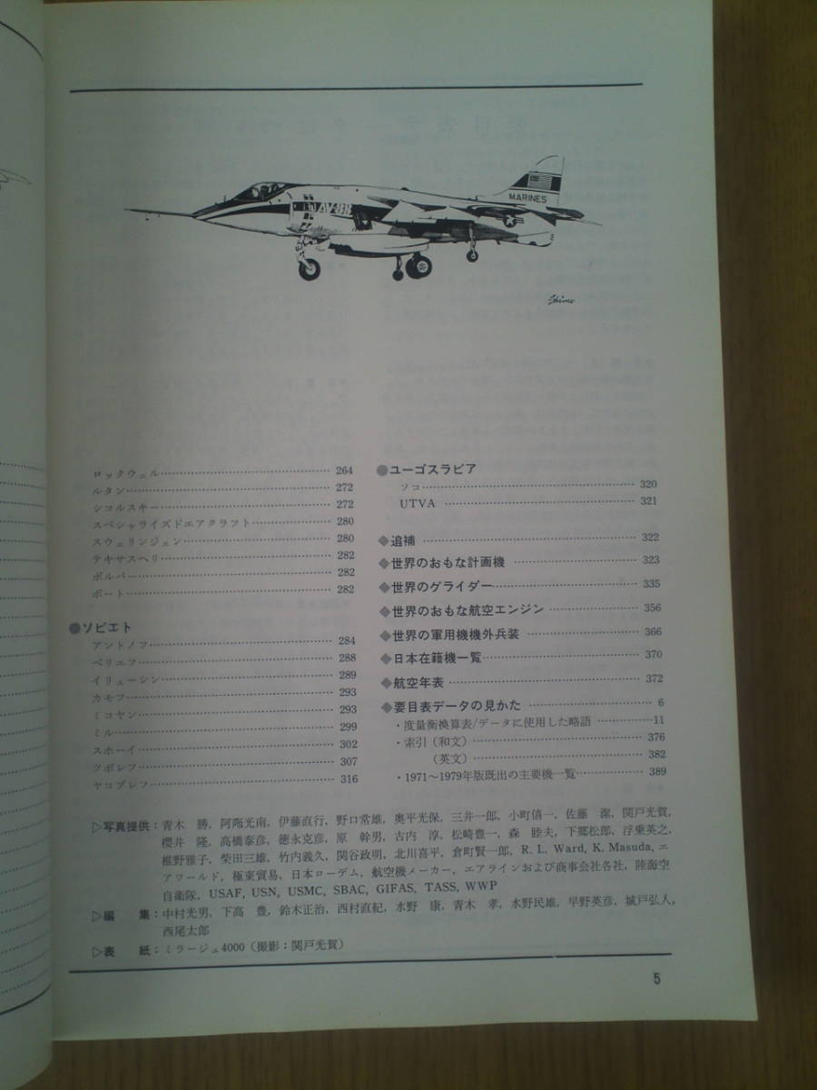 航空情報　1980年12月号臨時増刊　世界航空機年鑑　_画像6