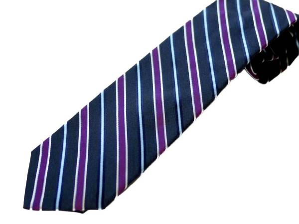 新品 普通郵便送料無料 ブルックスブラザーズ 安い購入 ネイビー織地 高級 ストライプ 独創的 Tie ネクタイ Stripe Brothers Brooks Silk